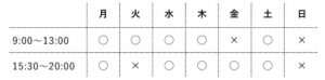 受付時間